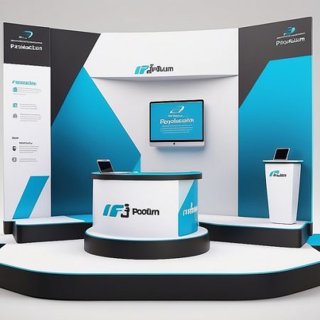 Product presentation podium stage